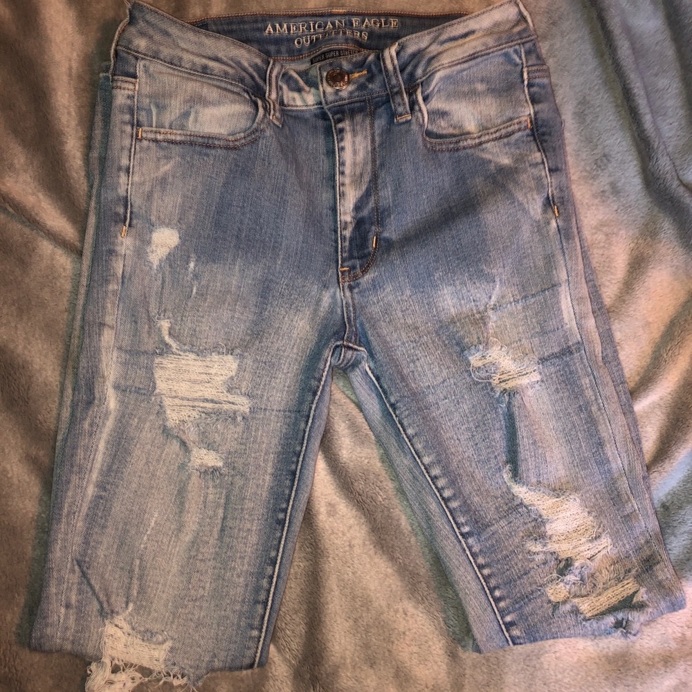 360 super stretch American eagle jeans